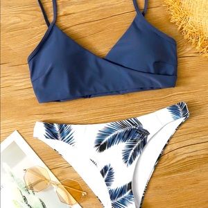 Palm print bikini